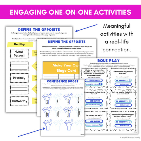 Peer Pressure Individual Counseling Curriculum for Middle School Counseling